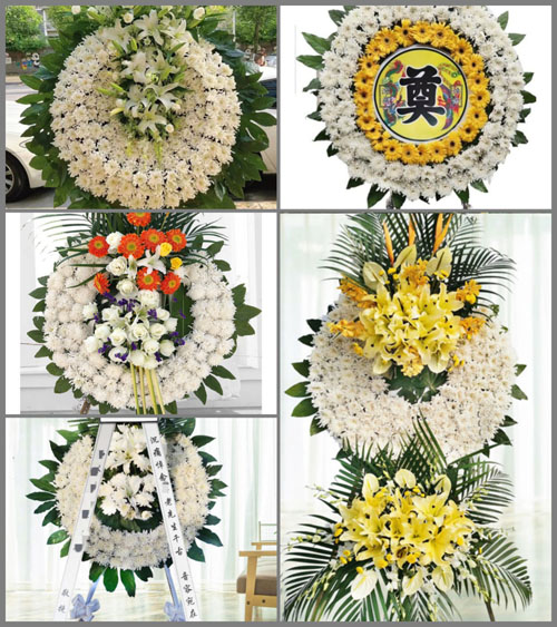 江苏苏州吴江区盛泽镇幸福村花圈速递